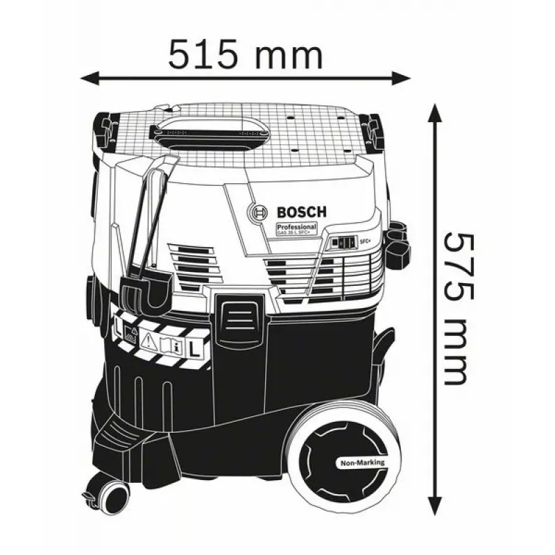 Bosch GAS 35 L SFC+ Professional preto, azul 1200 W