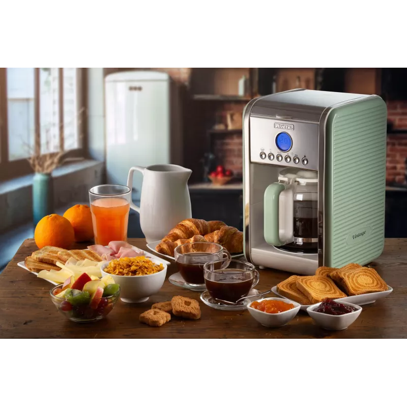 Máquina de café de filtro ARIETE 1342/04 — 12 chávenas, 2,9 kg, verde