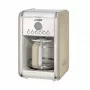 Ariete 1342 Máquina de café americano, jarro de vidro temperado, até 12 chávenas, temporizador programável de 24 horas, ecrã LCD, desligamento automático, 2000 W, plástico, bege