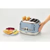 Torradeira Ariete 156 4 fatias Vintage, 1600 Watt, 6 níveis de tostagem, aço inoxidável lacado em azul pastel, sem cestos para sanduíches. Azul