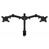Suporte para monitor ENDORFY Atlas Double para 2 ecrãs 68,6 cm (27 polegadas), fixação por grampo, VESA 75x75–100x100, máx. 8 kg por ecrã, preto