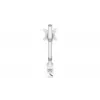 Suporte para monitor ENDORFY Atlas para ecrãs de 27 polegadas (68,6 cm), suporte de secretária com grampo, VESA 75x75–100x100, carga máx. 8 kg, branco