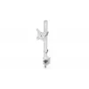 Suporte para monitor ENDORFY Atlas para ecrãs de 27 polegadas (68,6 cm), suporte de secretária com grampo, VESA 75x75–100x100, carga máx. 8 kg, branco