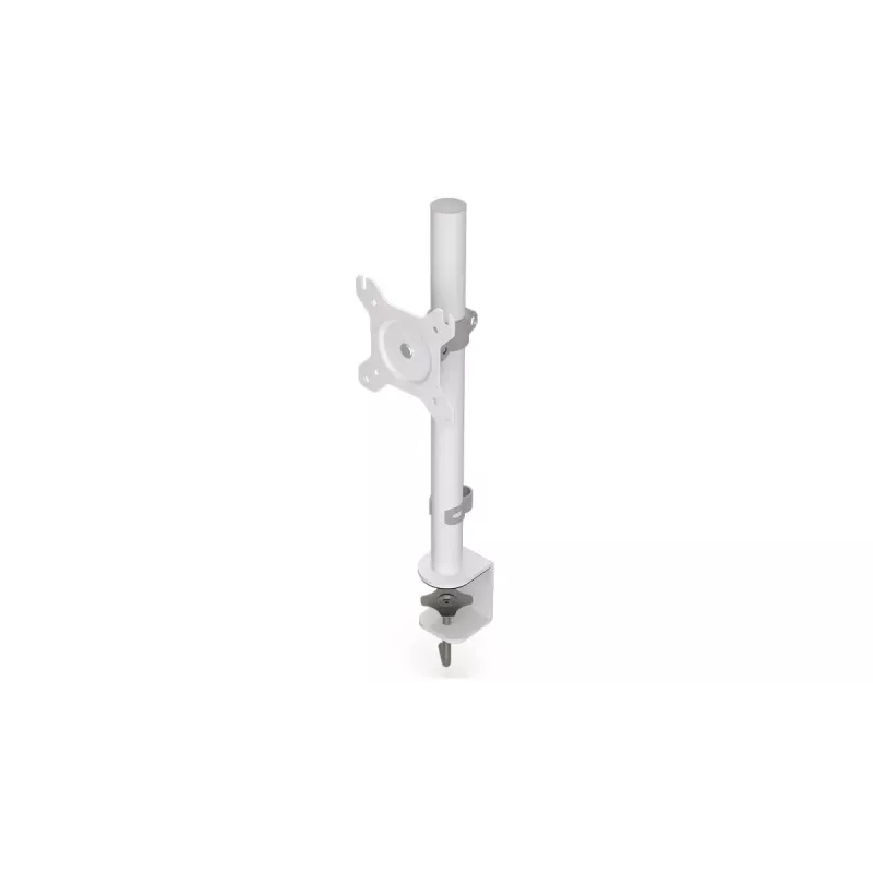 Suporte para monitor ENDORFY Atlas para ecrãs de 27 polegadas (68,6 cm), suporte de secretária com grampo, VESA 75x75–100x100, carga máx. 8 kg, branco