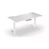 Secretária reta ENDORFY Atlas L Electric branco 1500x780x720 mm
