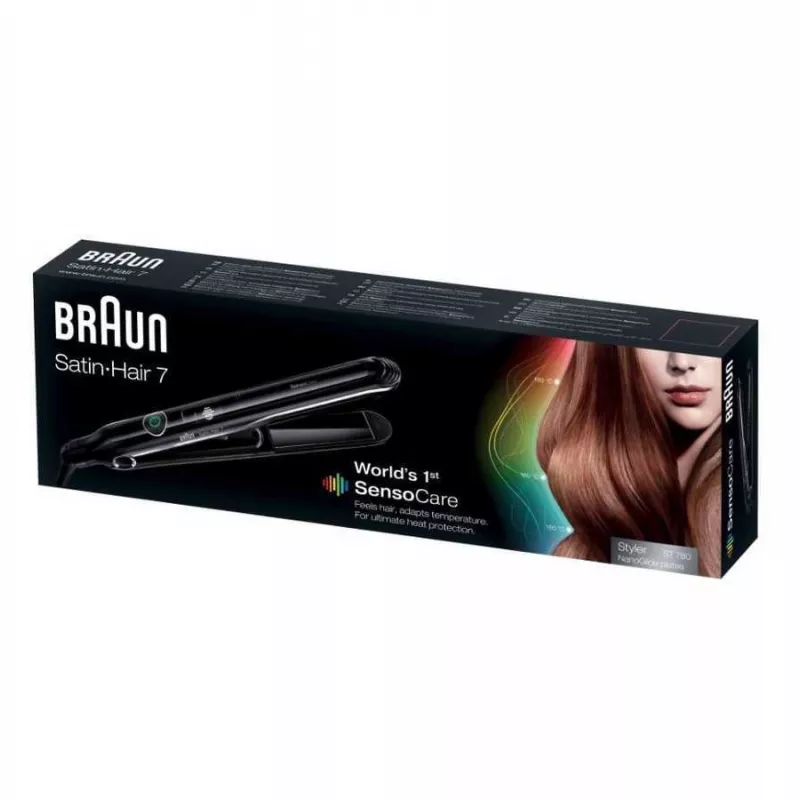 Braun Satin Hair 7 SensoCare ST780 prancha de alisamento quente preto 2 m