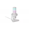 Microfone para PC ENDORFY AXIS Streaming White — USB, cardióide, 30–18 kHz, 192 kHz/24 bits, suporte de mesa, silenciamento, saída para auscultadores