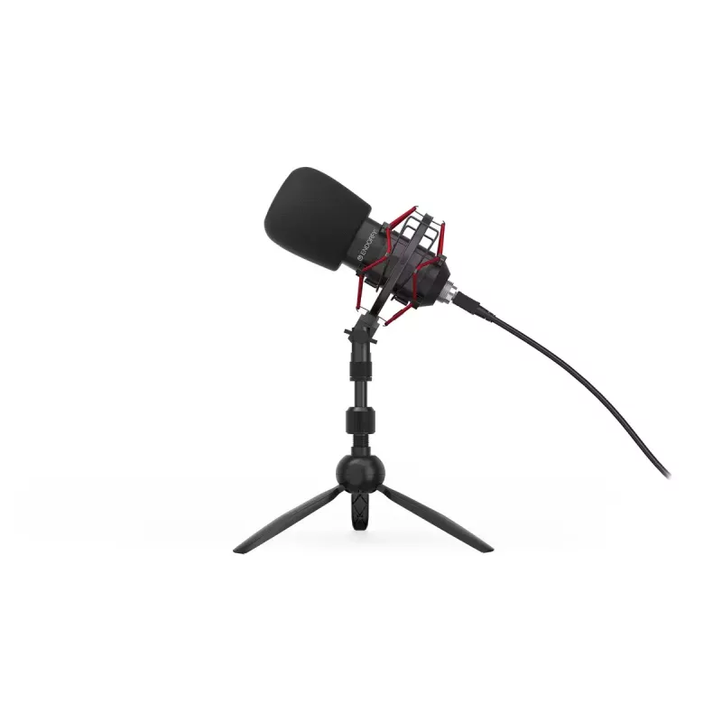 Microfone para PC ENDORFY Solum Streaming T — cabo USB, 24 bits/48 kHz, 18–21000 Hz, tripé de mesa, saída para auscultadores, preto