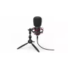Microfone para PC ENDORFY Solum Streaming T — cabo USB, 24 bits/48 kHz, 18–21000 Hz, tripé de mesa, saída para auscultadores, preto