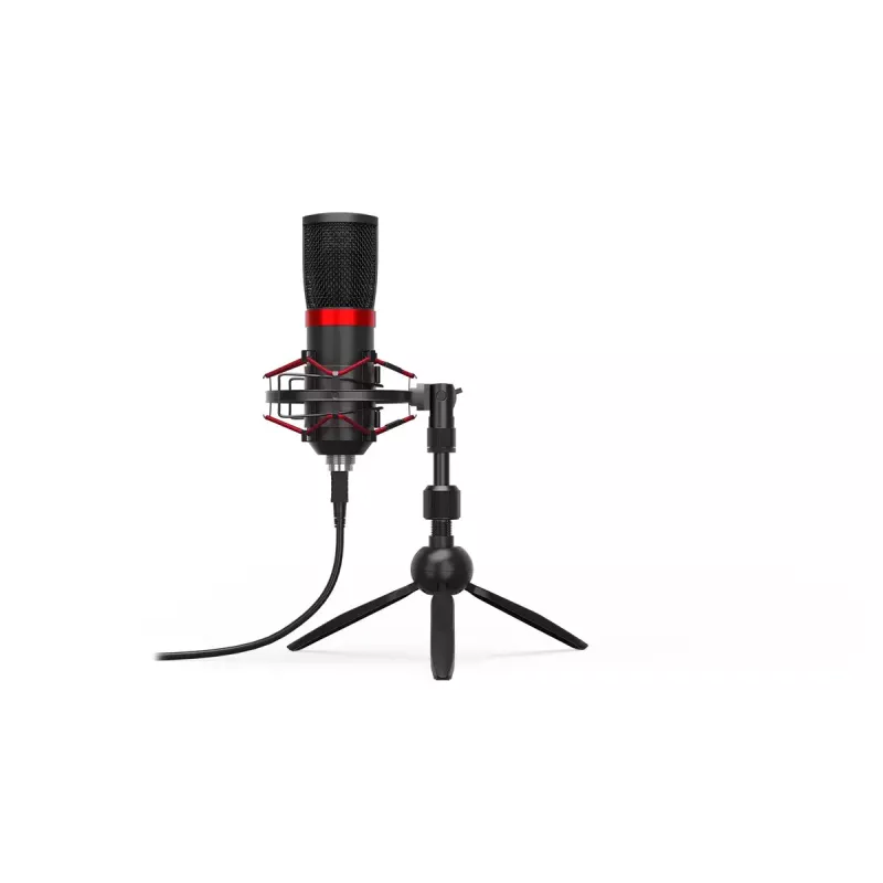 Microfone para PC ENDORFY Solum Streaming T — cabo USB, 24 bits/48 kHz, 18–21000 Hz, tripé de mesa, saída para auscultadores, preto