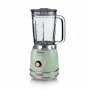 Ariete 583, liquidificadora vintage com jarro de vidro de 1,5 litros, 4 lâminas em aço inoxidável, 4 velocidades + pulse, 1000 Watt, verde