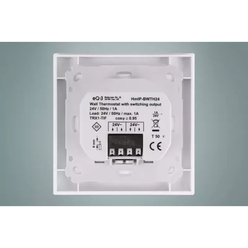 Termostato Homematic IP HmIP-BWTH24 RF branco 24V LCD