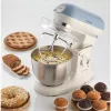 Batedeira Ariete 1588 Vintage, batedeira planetária para pão, pizza, bolos e pastelaria, capacidade de 5,5 l, 7 velocidades, 2400 Watt, azul pastel