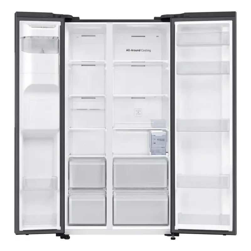 Frigorífico side-by-side Samsung RS64DG5303B1 de instalação livre 628 L preto, aço inoxidável