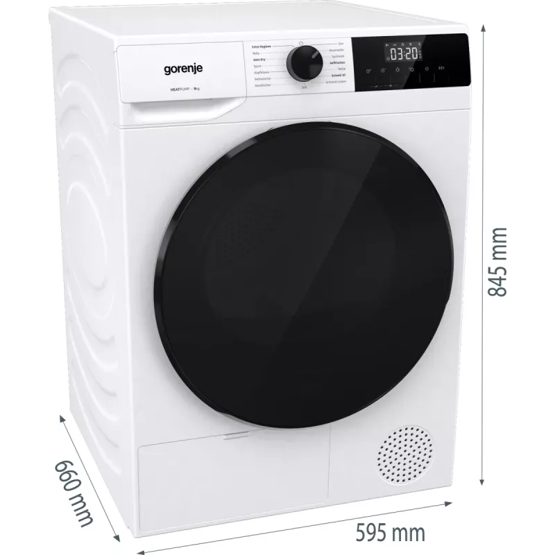 Máquina de secar roupa Gorenje DHNA92/DE de instalação livre carga frontal 9 kg branca