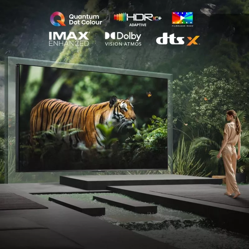 Hisense 85UXNQ televisor QLED 4K Ultra HD de 215 cm (85 polegadas), 120 Hz, AMD FreeSync, triplo sintonizador, preto