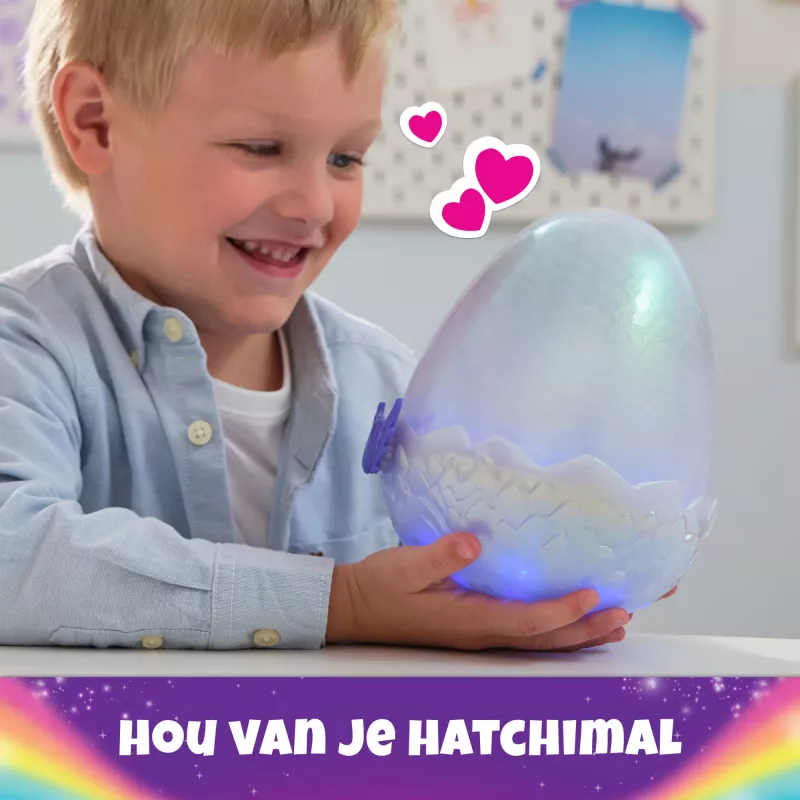 Hatchimals Alive Mystery Hatch Draggle Spinmaster rosa branco AA