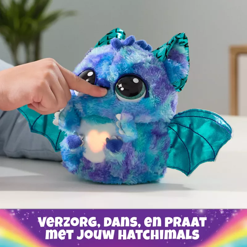 Hatchimals Alive Mystery Hatch Draggle Spinmaster rosa branco AA
