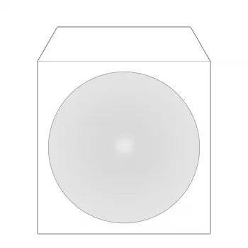 Capa MediaRange BOX62 capa para disco ótico para 1 disco branca