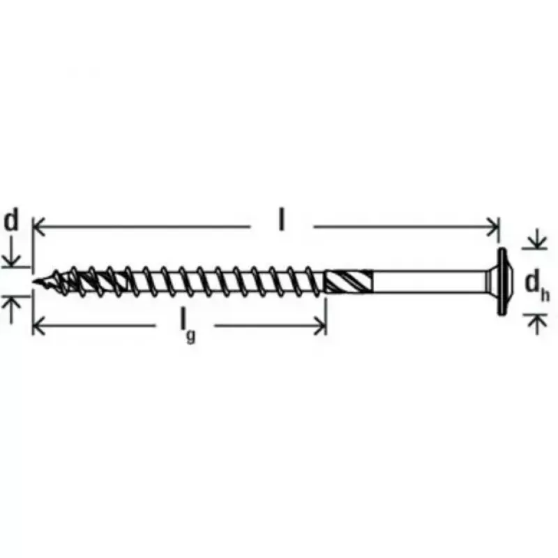 Parafuso para madeira FISCHER PowerFast II 10,0x100 mm Cabeça chata TX zincado
