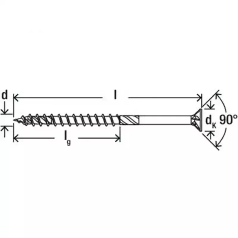 Parafuso para madeira FISCHER PowerFast II 8,0 x 220 mm Cabeça escareada TX galvanizado