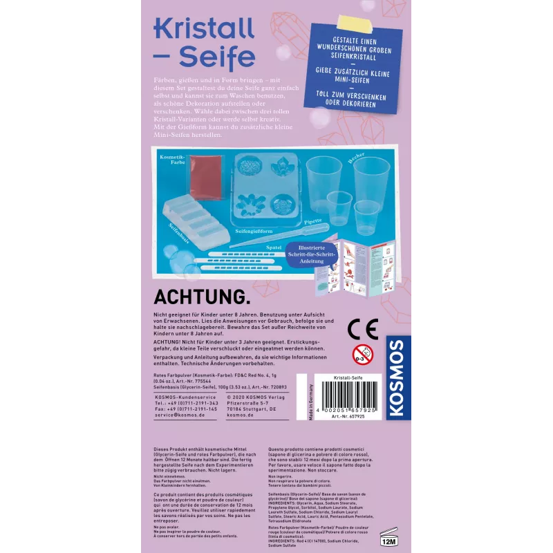 Kosmos 65792, Sabão, Química, 8 ano(s), Multicolor