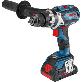 Bosch Professional GSB 18V-110 C berbequim de percussão sem fios, 18 V, 2100 rpm, 2x ProCORE18V 4,0 Ah, carregador, L-BOXX, azul/preto