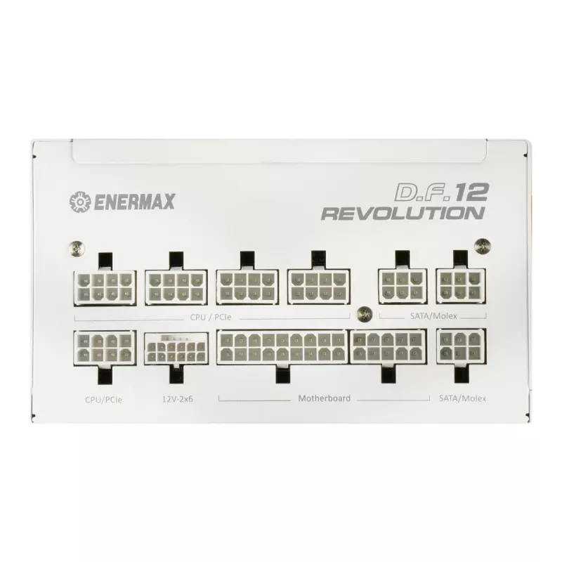 Fonte de alimentação ENERMAX Revolution D.f.12 850W 20+4 Pin ATX branco
