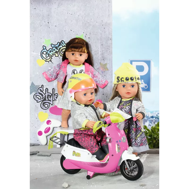 BABY born City Deluxe Scooter Combo trotinete para bonecas