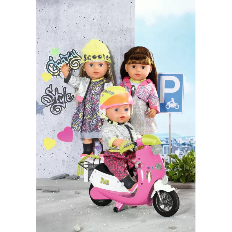 BABY born City Deluxe Scooter Combo trotinete para bonecas