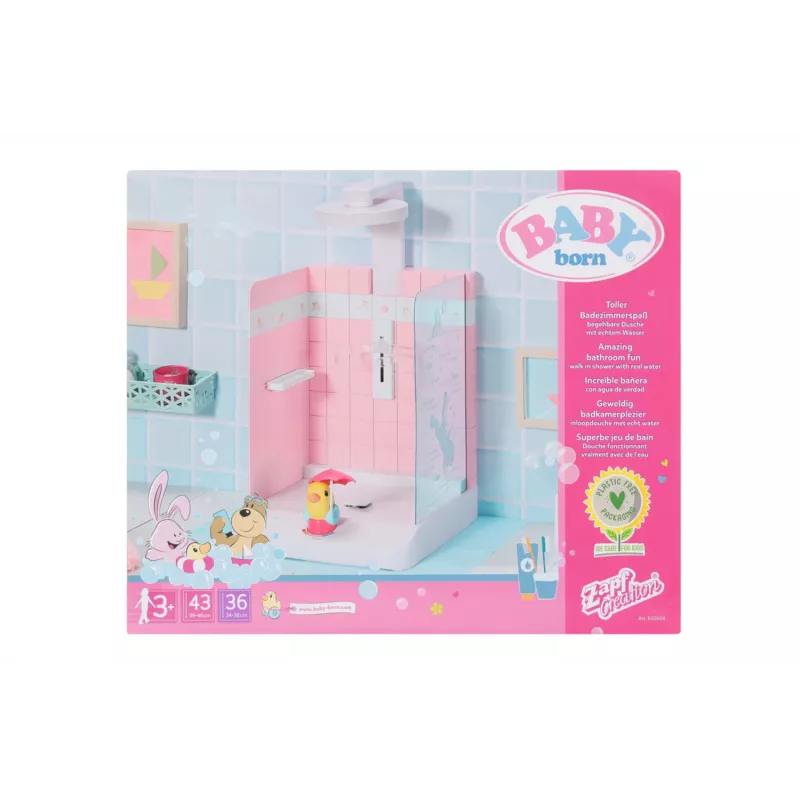 Banho para bonecas BABY born Bath Walk in Shower idade recomendada 3 anos