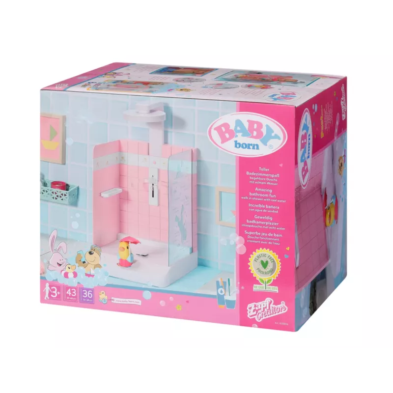 Banho para bonecas BABY born Bath Walk in Shower idade recomendada 3 anos