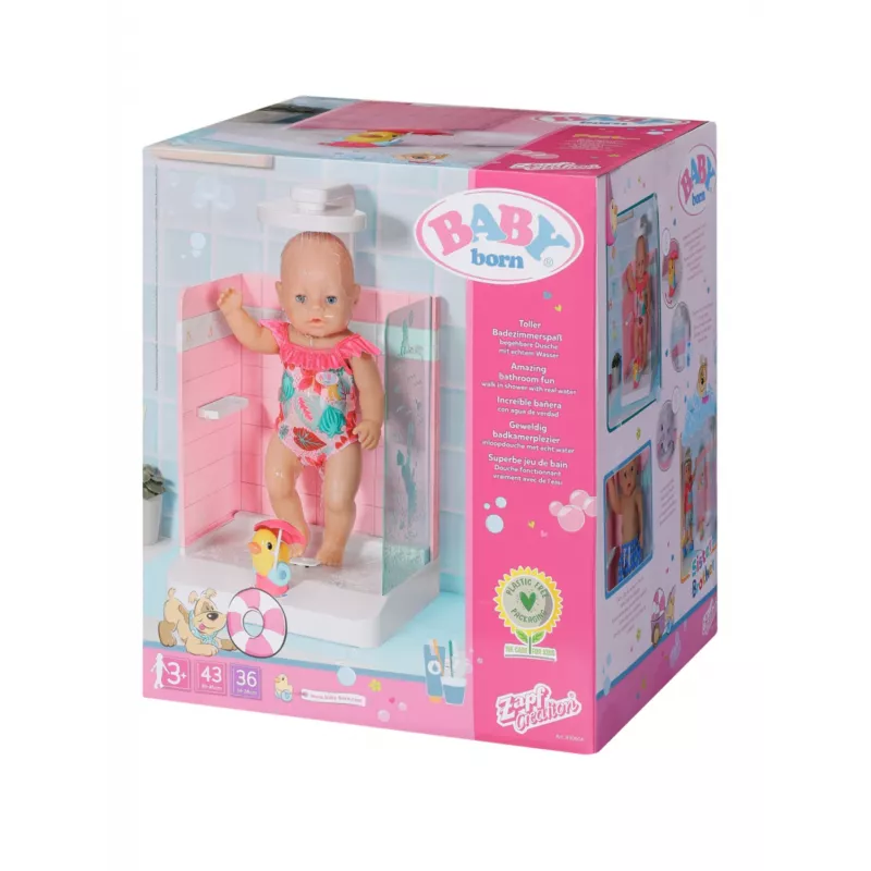 Banho para bonecas BABY born Bath Walk in Shower idade recomendada 3 anos