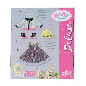 Conjunto de roupa para bonecas BABY born City Deluxe Style a partir de 3 anos 180 g