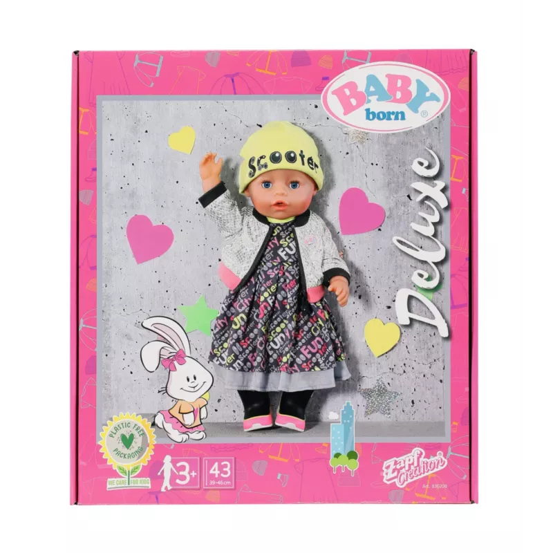 Conjunto de roupa para bonecas BABY born City Deluxe Style a partir de 3 anos 180 g