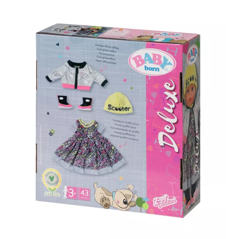Conjunto de roupa para bonecas BABY born City Deluxe Style a partir de 3 anos 180 g