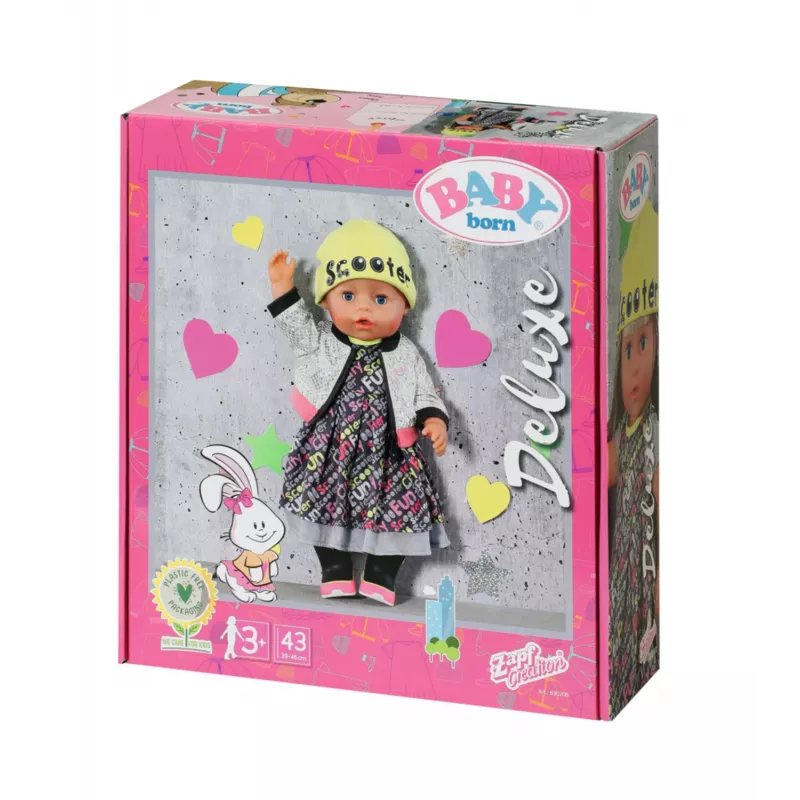 Conjunto de roupa para bonecas BABY born City Deluxe Style a partir de 3 anos 180 g