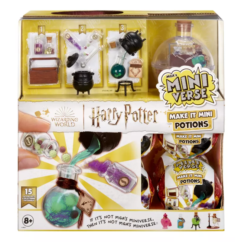 Miniverse - Harry Potter Make It Mini Potions, 8 ano(s), multicolor, plástico, resina
