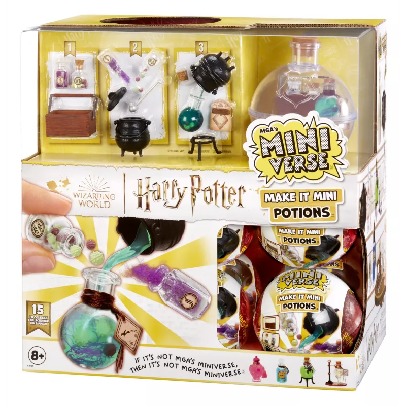 Miniverse - Harry Potter Make It Mini Potions, 8 ano(s), multicolor, plástico, resina
