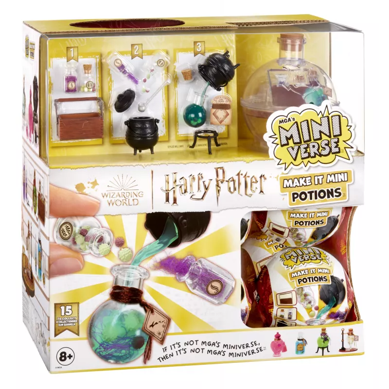 Miniverse - Harry Potter Make It Mini Potions, 8 ano(s), multicolor, plástico, resina