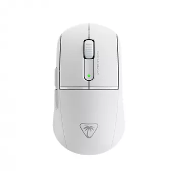 Turtle Beach Burst II Air White – Rato gaming sem fios 2.4GHz: 47g ultraleve, switches óticos, sensor ótico 26K DPI, Bluetooth, bateria 120h