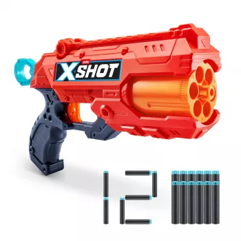 Blaster de brinquedo ZURU XSHOT Excel Reflex 6 Blaster 12 dardos multicolor