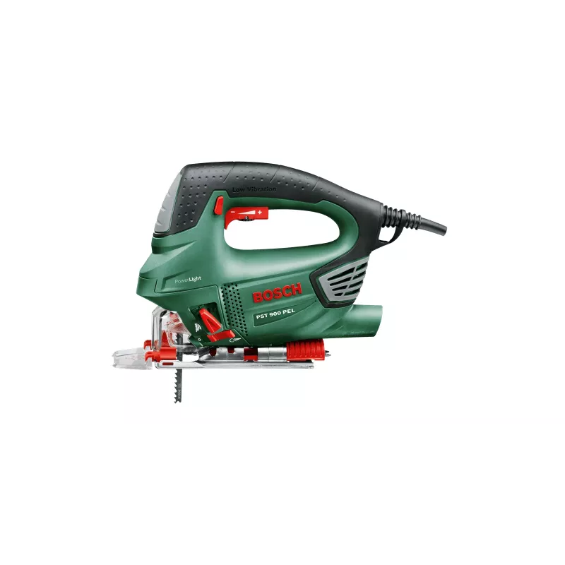 Bosch PST 900 PEL serra de recortes pendular, 620 W, curso de 23 mm, com mala, verde/preto