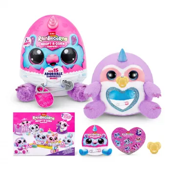 Figura de brinquedo Zuru Rainbowcorns Adopt-A-Corn Surprise — minifigura colecionável surpresa (sortido)