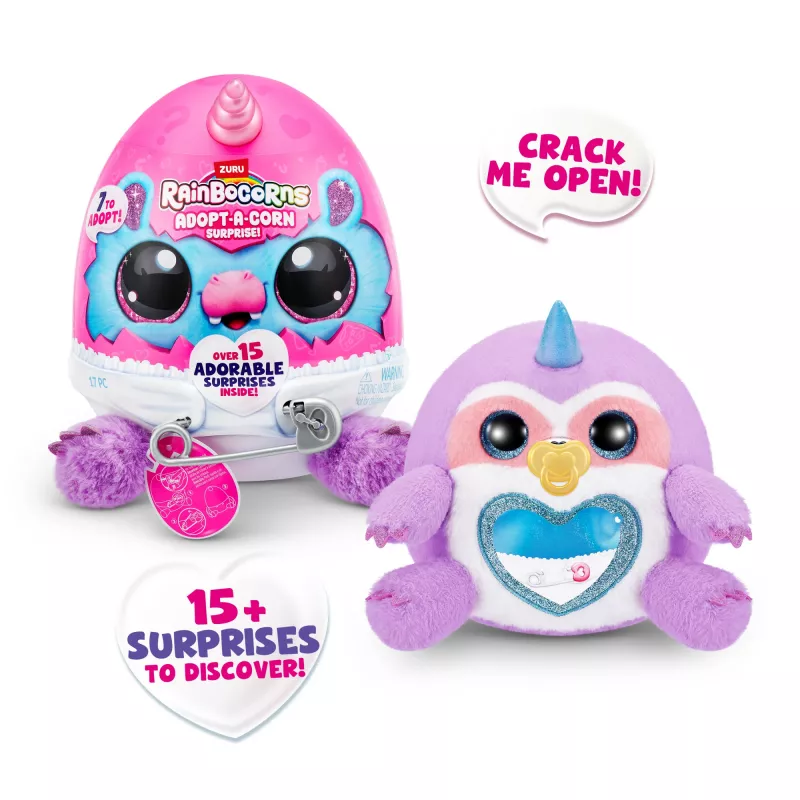 Figura de brinquedo Zuru Rainbowcorns Adopt-A-Corn Surprise — minifigura colecionável surpresa (sortido)