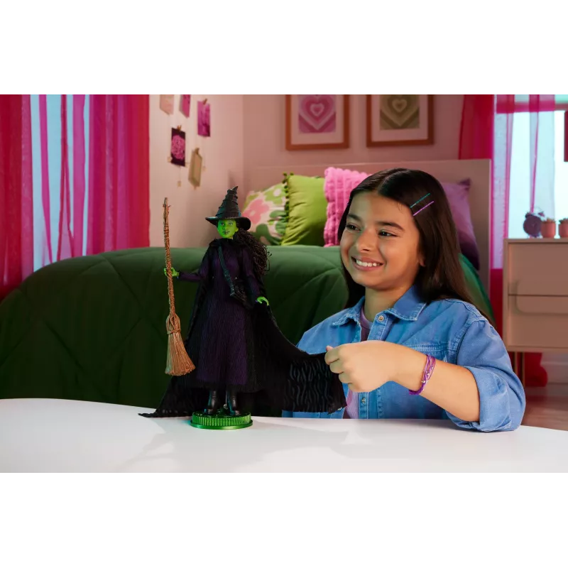 Boneca de coleção MATTEL Wicked Deluxe Elphaba HXY38 – figura de personagem, articulada, fato detalhado
