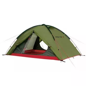Tenda High Peak Woodpecker 3 — 3 pessoas, verde-vermelho, modelo N0802