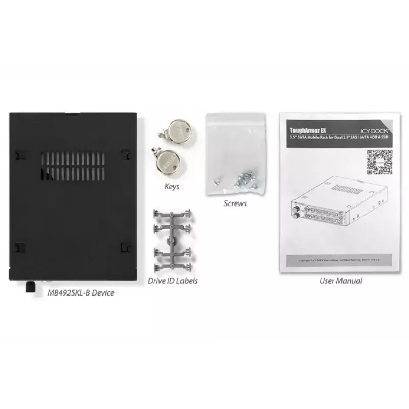 Tampa para baía de unidade Icy Dock MB492SKL-B