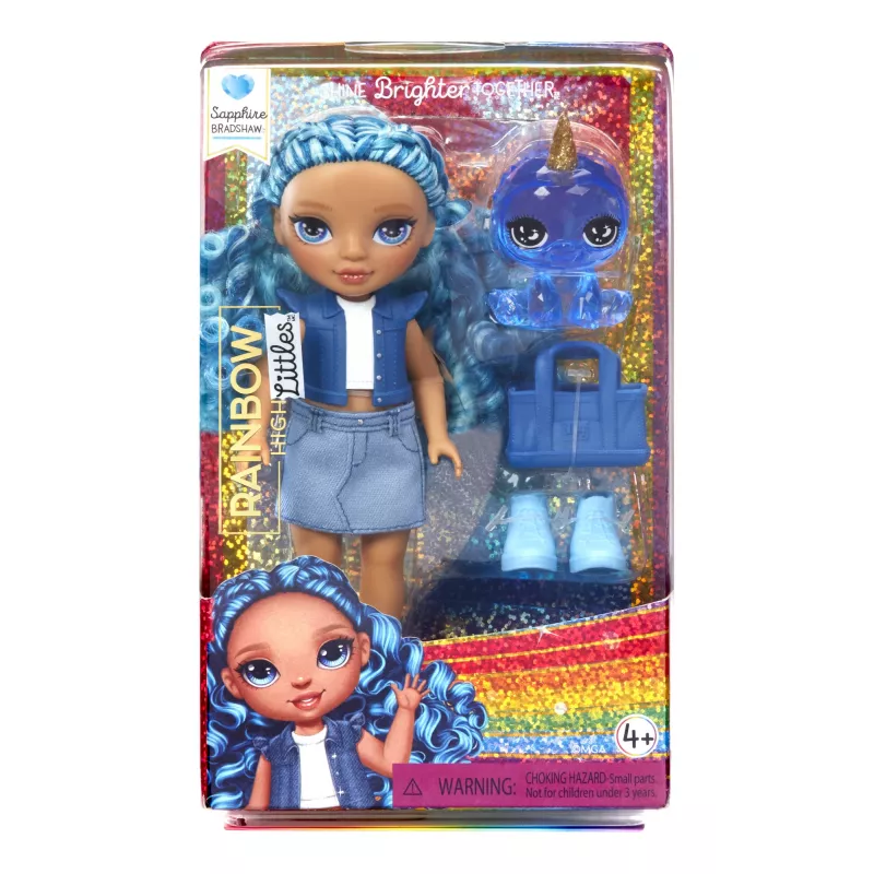 Bonecas Rainbow High Littles – Sapphire (Azul), boneca de moda, Feminino, 4 ano(s), Rapaz/Rapariga, Multicolorido
