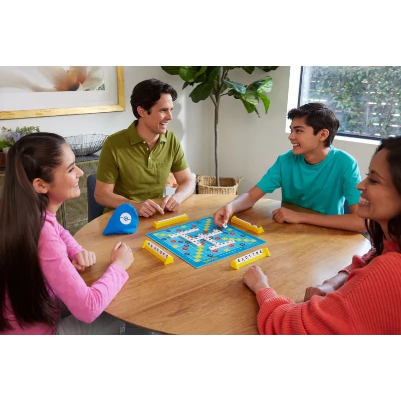 Jogo Scrabble Pokémon Jogo de tabuleiro, jogo de família clássico com duas variantes para 2-4 jogadores, edição alemã